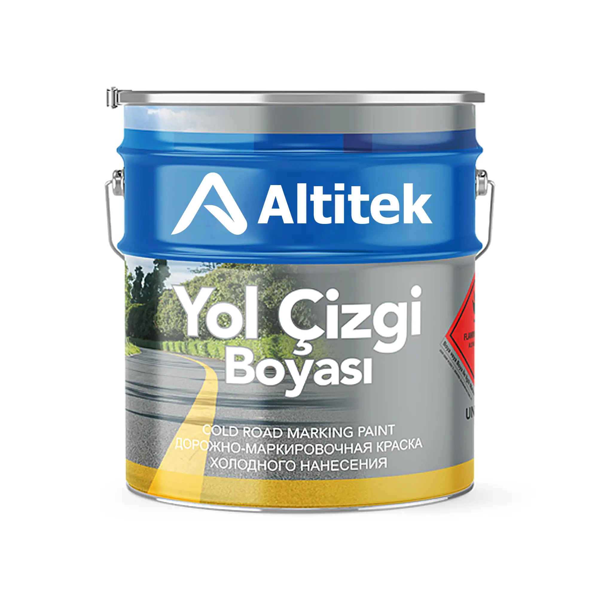 Altitek İSG Akrilik Yol Çizgi Boyası Beyaz 3 kg Galon