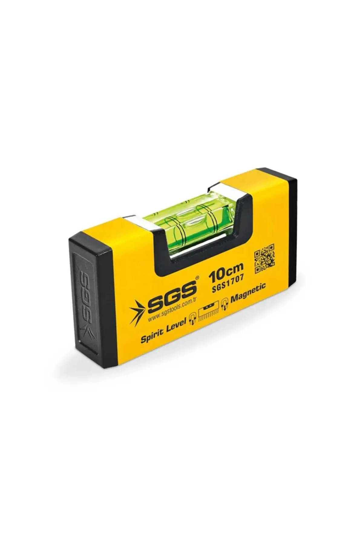 SGS 1707 Alüminyum Mıknatıslı Mini Su Terazisi 10 cm