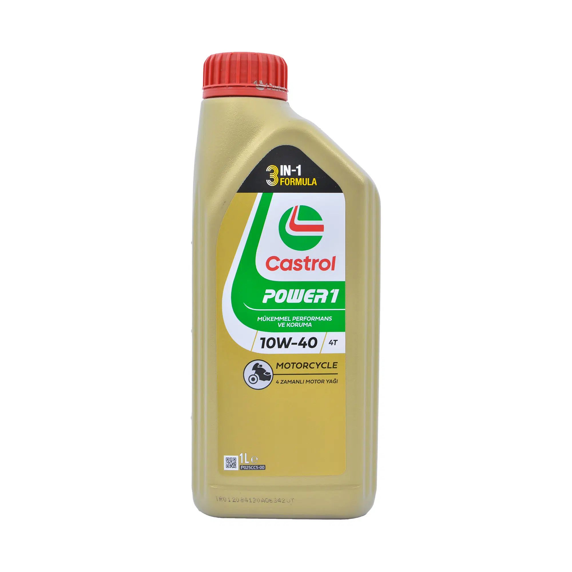 Castrol Power1 10W-40 4T 4 Zamanlı Motosiklet Motor Yağı 1 Litre (JASO MA2)