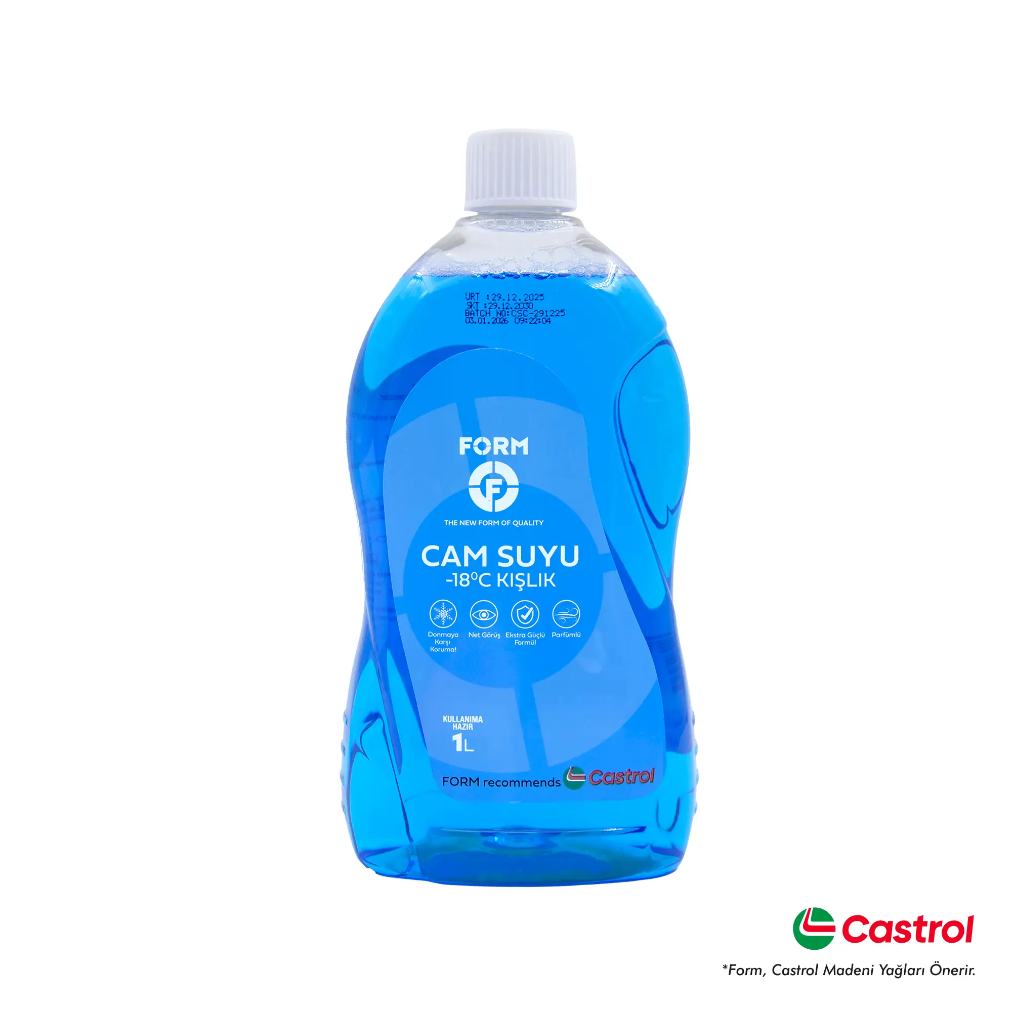 Form -18 Derece Kışlık Oto Cam Suyu Antifrizli ve Parfümlü 1 Litre
