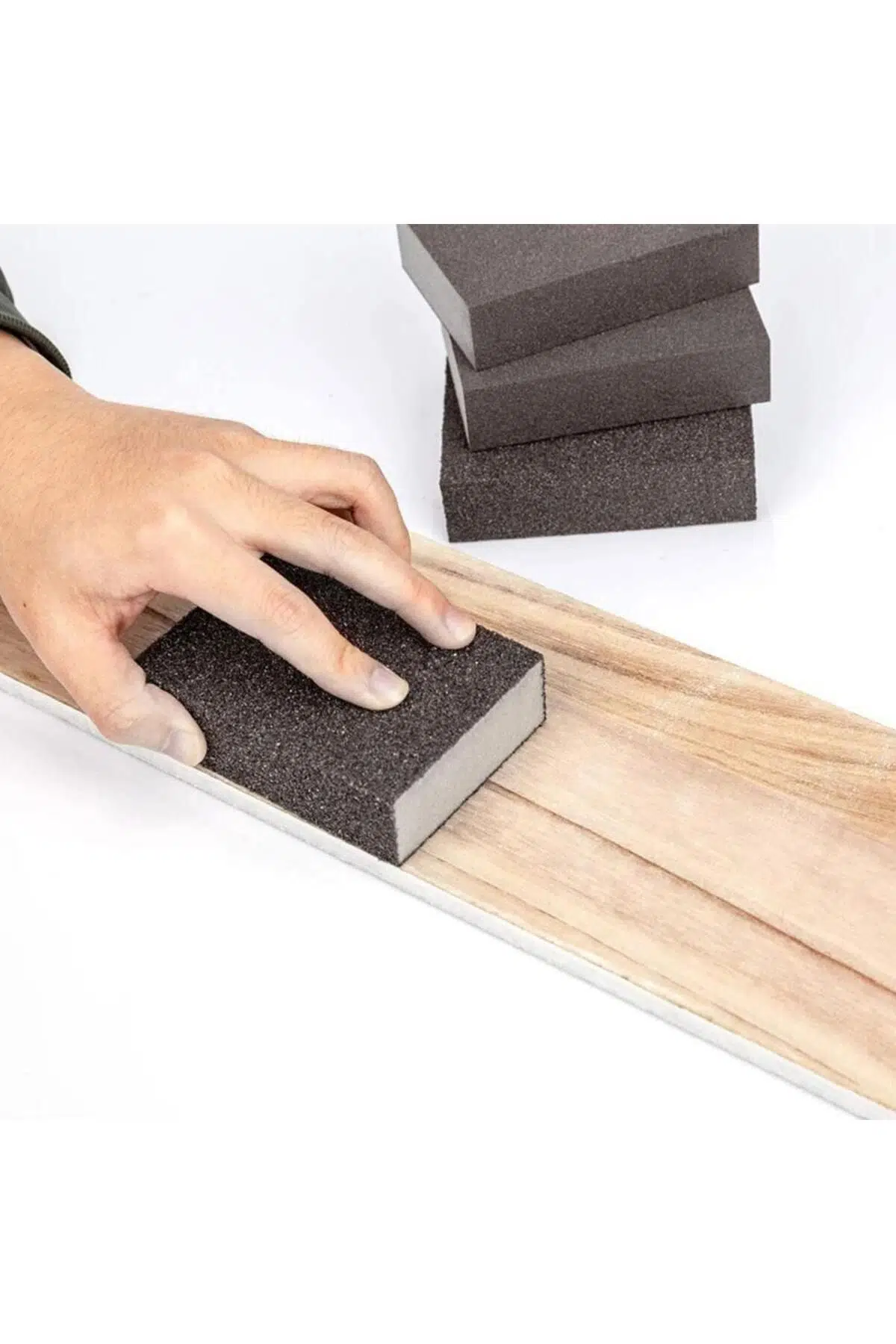 Sünger Zımpara Takozu Islak Kuru Ahşap Mobilya ve Hobi Maket Zımparası 150 Kum